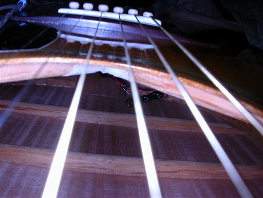 Carlos Severe Marcelin playing guitar
